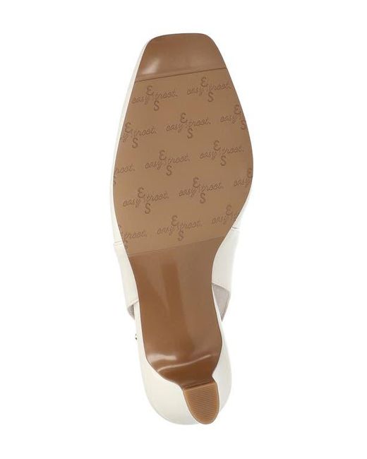 Easy Street White Ritsa Slingback Pump