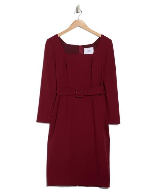 L.K.Bennett Red Carrington Long Sleeve Dress