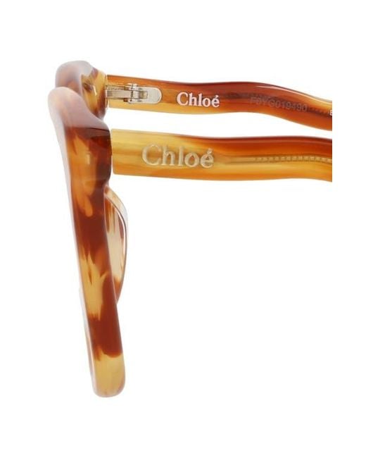 Chloé Brown 49Mm Square Optical Glasses