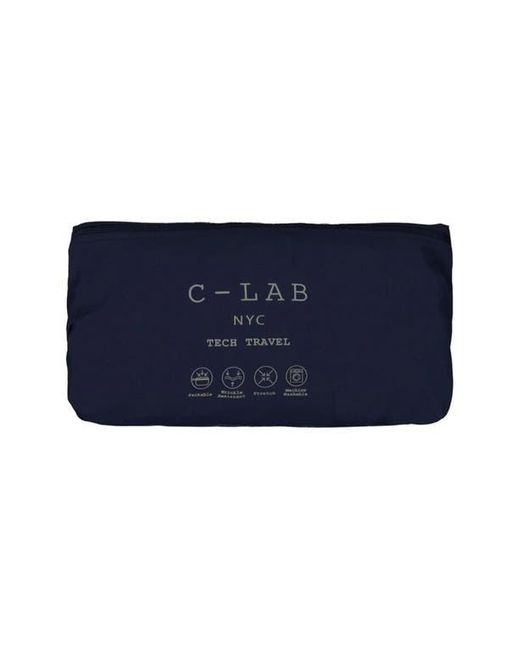 C-LAB NYC Blue Packable Woven Tech Jacket for men