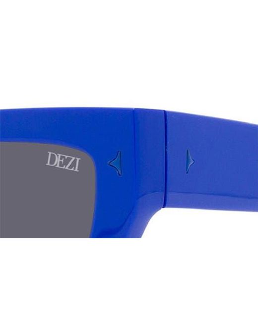 DEZI Blue Switch 55Mm Square Sunglasses