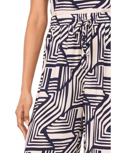 Halogen® Multicolor Print Tie Waist Wide Leg Pants