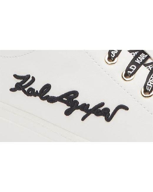 Karl Lagerfeld White Cylie Low Top Sneaker