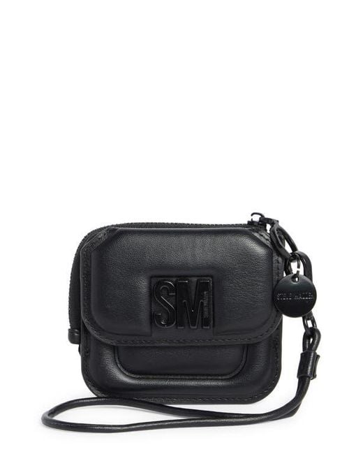 Steve Madden Black Small Card Wallet Wristlet