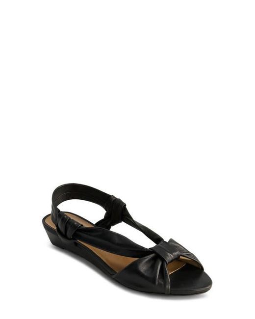 Bernardo Black Winifred Slingback Wedge Sandal