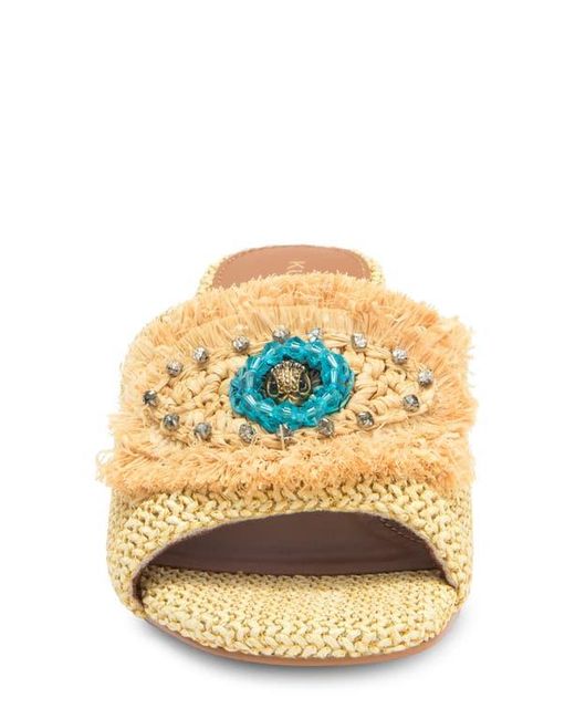 Kurt Geiger Metallic Block Heel Slide Sandal