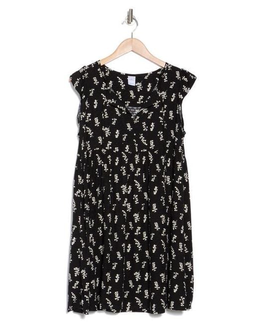 Melrose and Market Black Flutter Sleeve Minidress