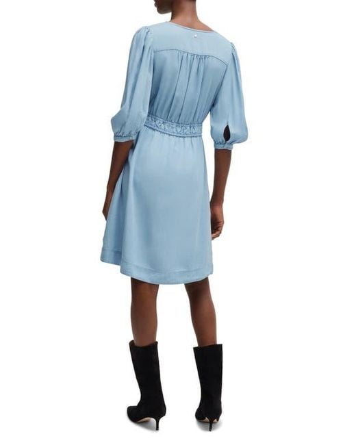 boss dress blue Dezzan Elbow Length Sleeve in Color:Black Sparkle It’s the perfect dress upload-20240402 Bridal Seat Belt: The