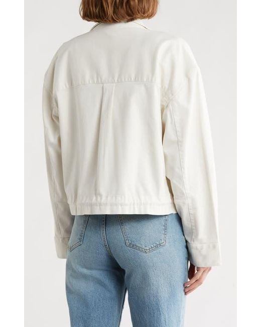Caslon White Crop Utility Jacket
