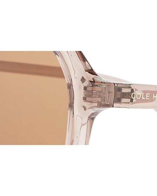 Cole Haan Natural 57Mm Modified Rectangular Sunglasses for men