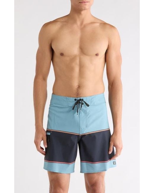 Billabong Blue Lowers Airlite 18-Inch Board Shorts for men