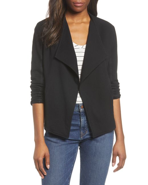 Caslon drape collar knit blazer sale