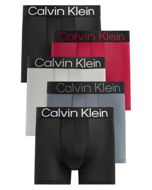 Calvin Klein Black 5-Pack Boxer Briefs for men