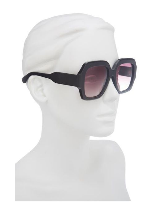 Chloé Brown 56Mm Rectangular Sunglasses