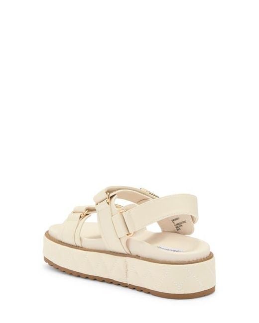 【Steve Madden】Bowie プラットフォームスリングバックサンダル Steve Madden Bowie Platform Slingback Sandal in White | Lyst