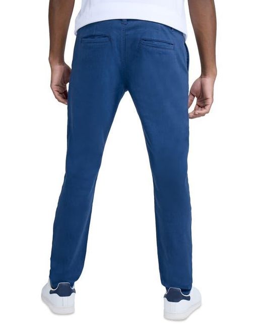 Xray Jeans Blue Stretch Cotton Polyester Commuter Chino Pants for men