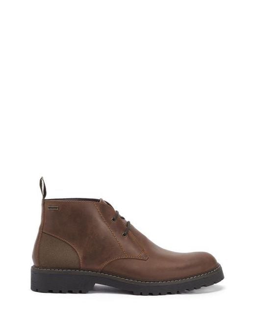 Barbour Brown Maxwell Waterproof Chukka Boot for men