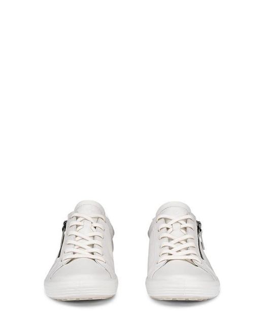 Ecco White Soft 7 Sneaker