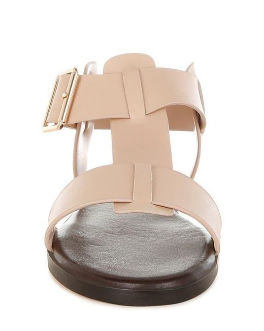 Rag & Co Natural Shayla Gladiator Flat Sandal