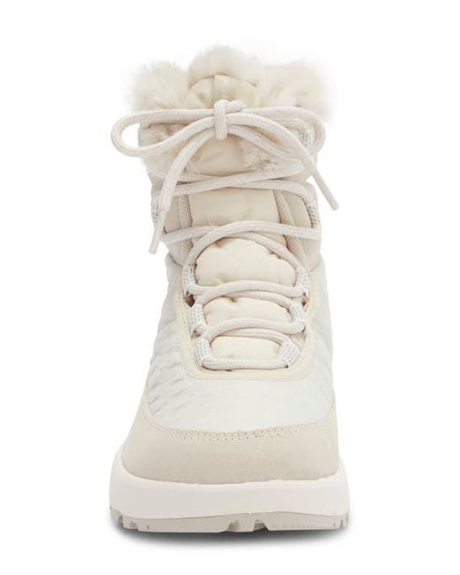 Columbia White Slopeside Peak Faux Fur Trim Luxe V2 Waterproof Boot