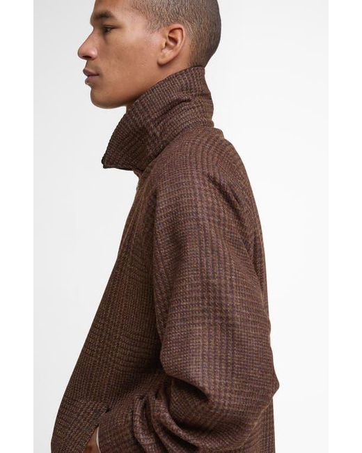 Barbour Brown Tracker Wool Jacket for men