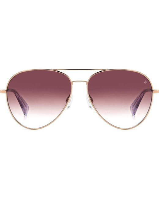 Rag & Bone Purple 59Mm Aviator Sunglasses for men