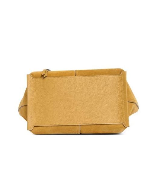 Longchamp Metallic Mailbox Medium Leather Tote