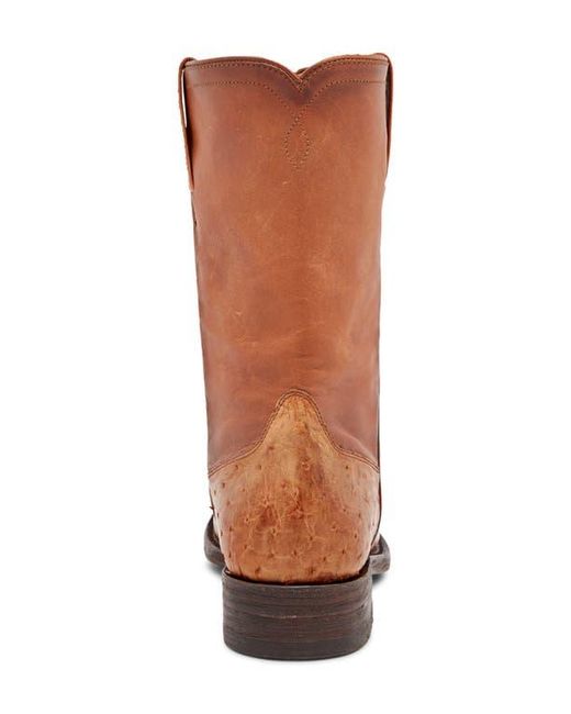 Frye Brown Weston Roper Leather Boot for men