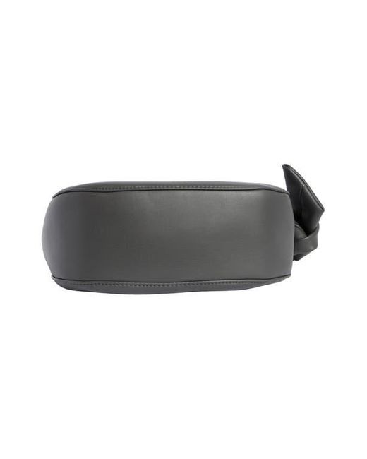BCBGMAXAZRIA Gray Asymmetric Knot Shoulder Bag