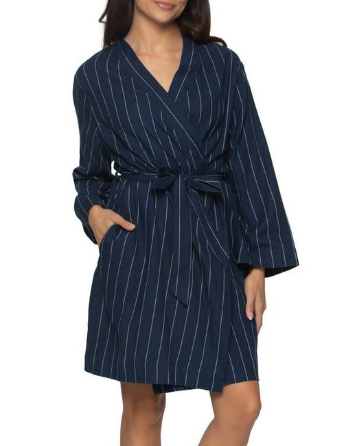 Felina Blue Marielle Cotton Robe