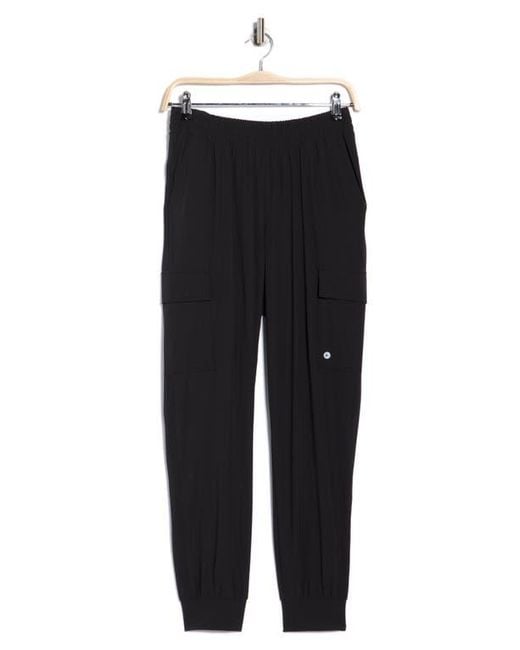 90 Degrees Black Warp Power Move Cargo Joggers
