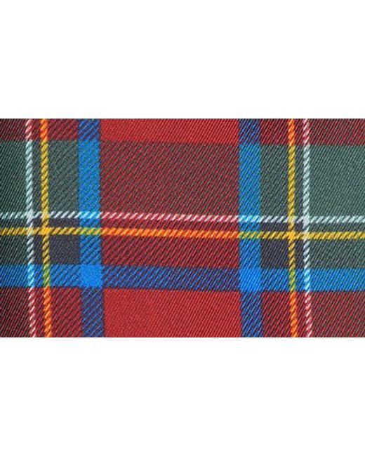 Brooks Brothers Black Solid Tie & Tartan Pocket Square Set for men