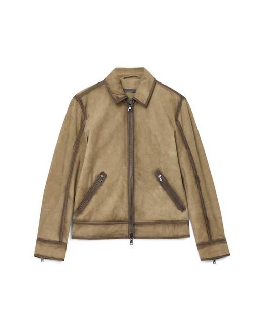 John Varvatos Natural Benjamin Suede Jacket for men