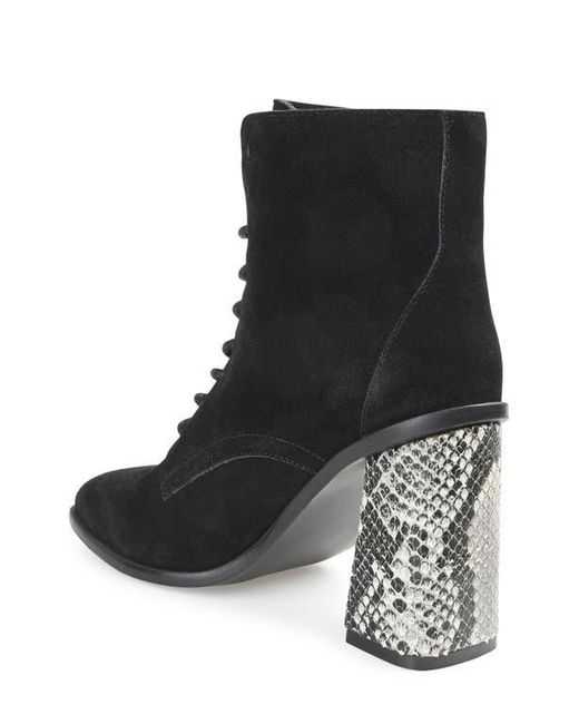 Journee Collection Black Journee Signature Edda Lace-Up Bootie