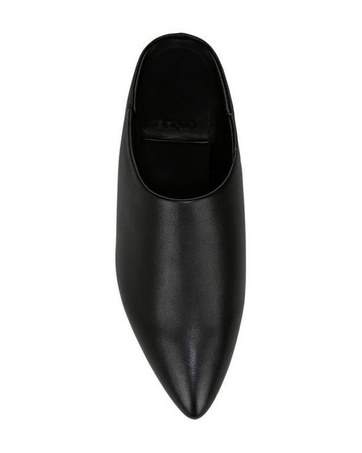 Vince Black Cayslip Pointed Toe Mule