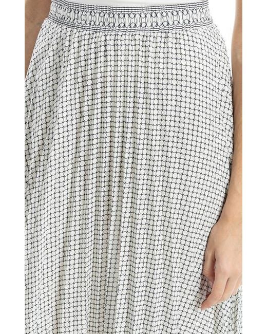 Max Studio Multicolor Pleated Maxi Skirt