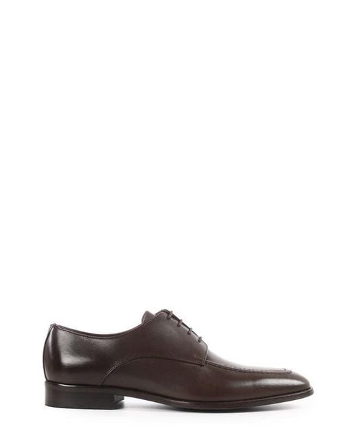 VELLAPAIS Brown Warwick Apron Toe Derby for men