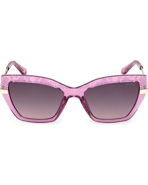 Guess Purple Rectangular Sunglasses for men
