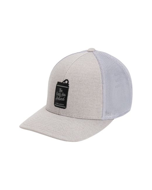 Black Clover Gray Rowdy Trucker Snapback Hat for men