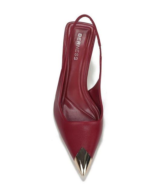 BERNESS Red Vega Slingback Pump