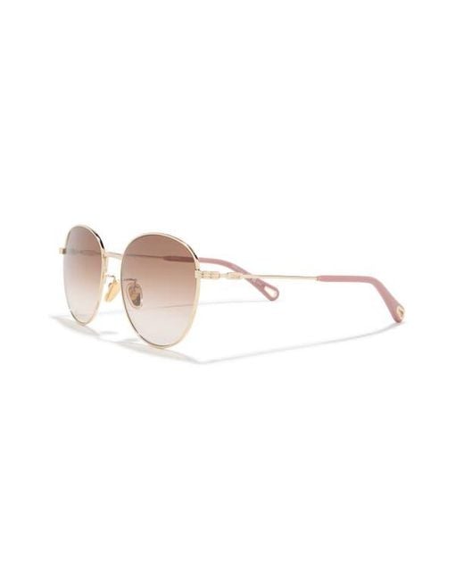 小物 Chloe Round Sunglasses Pink Gradient Chloé Gradient Round Sunglasses, 57Mm in Pink | Lyst