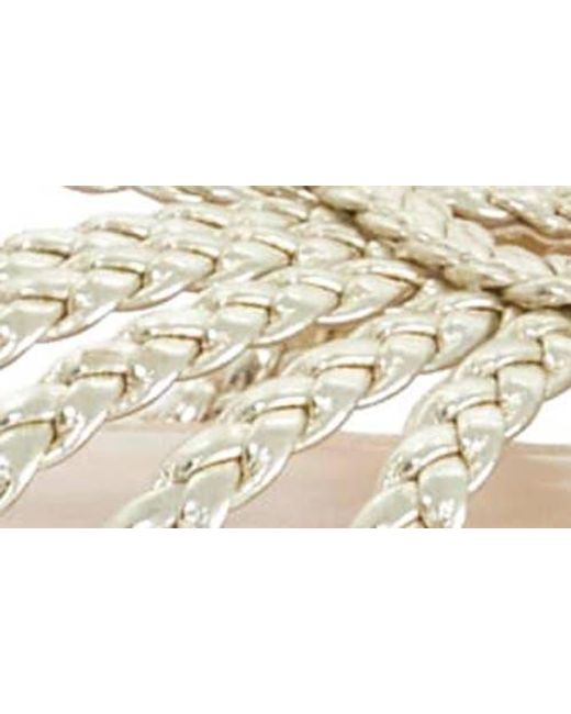 Dune White Hoopla Flat Sandal