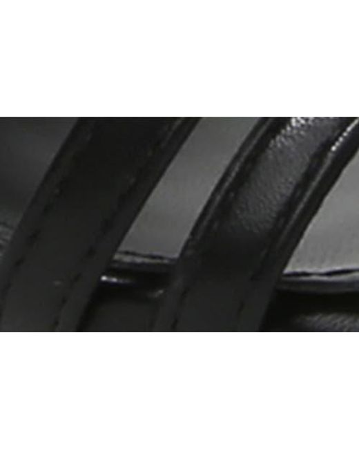 BERNESS Black Hildegarde Toe Loop Sandal