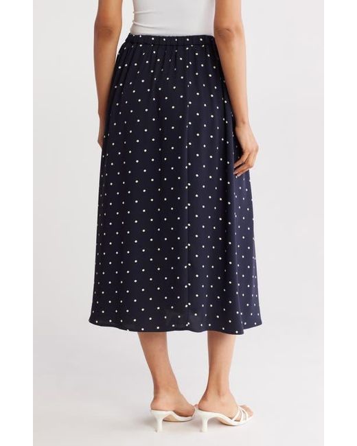 Nordstrom Rack Blue Pull-On Midi Skirt