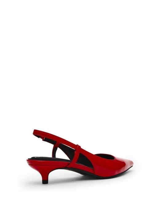 Anne Klein Red Shorty Slingback Pump