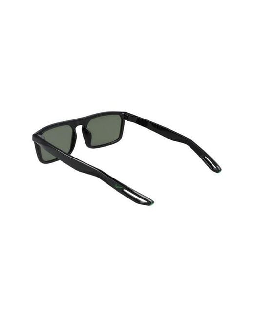 Nike Green Nv03 55Mm Rectangular Sunglasses for men