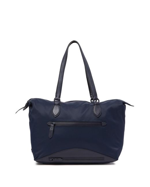 Cole Haan Blue Zerogrand Nylon Leather-trimmed Tote Bag