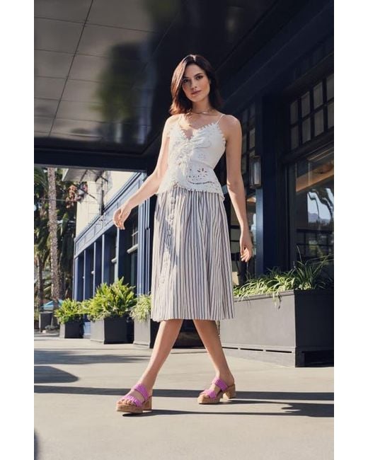 Andre Assous Pink Cairo Platform Sandal