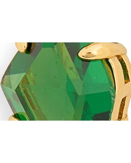 Kate Spade Metallic Treasure Trove Cubic Zirconia Huggie Hoop Earrings