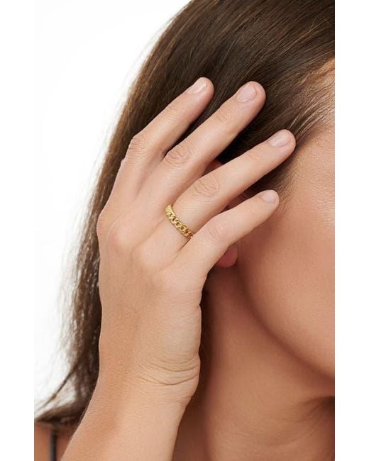 DEVATA Metallic Curb Chain Eternity Ring